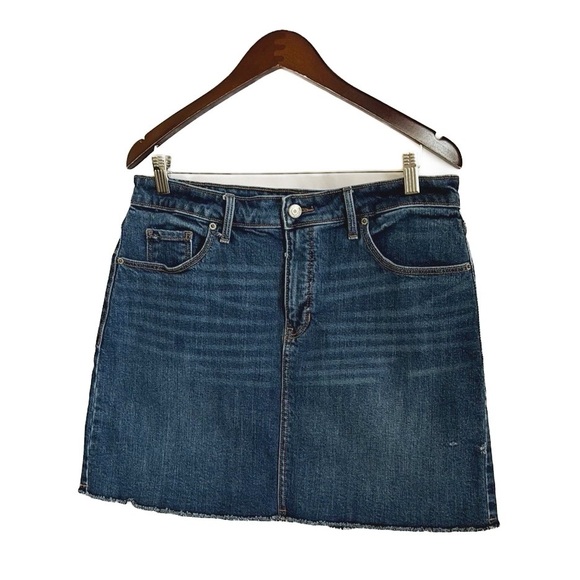 Old Navy Raw Hem Denim Mini Skirt - Picture 10 of 15